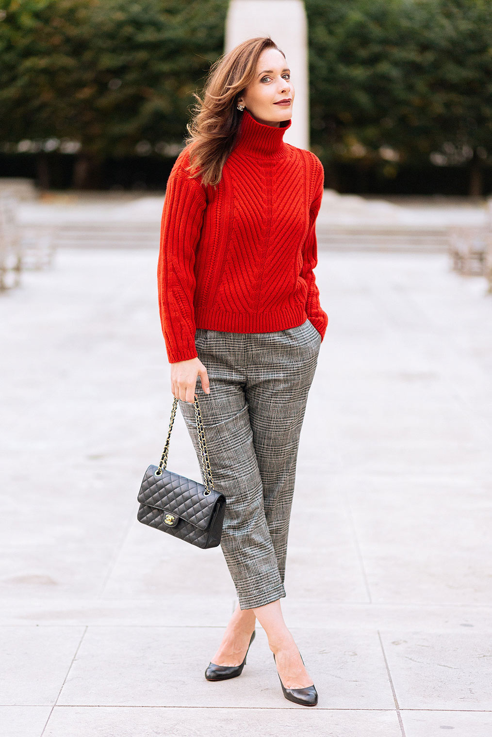 Fall trend red sweater