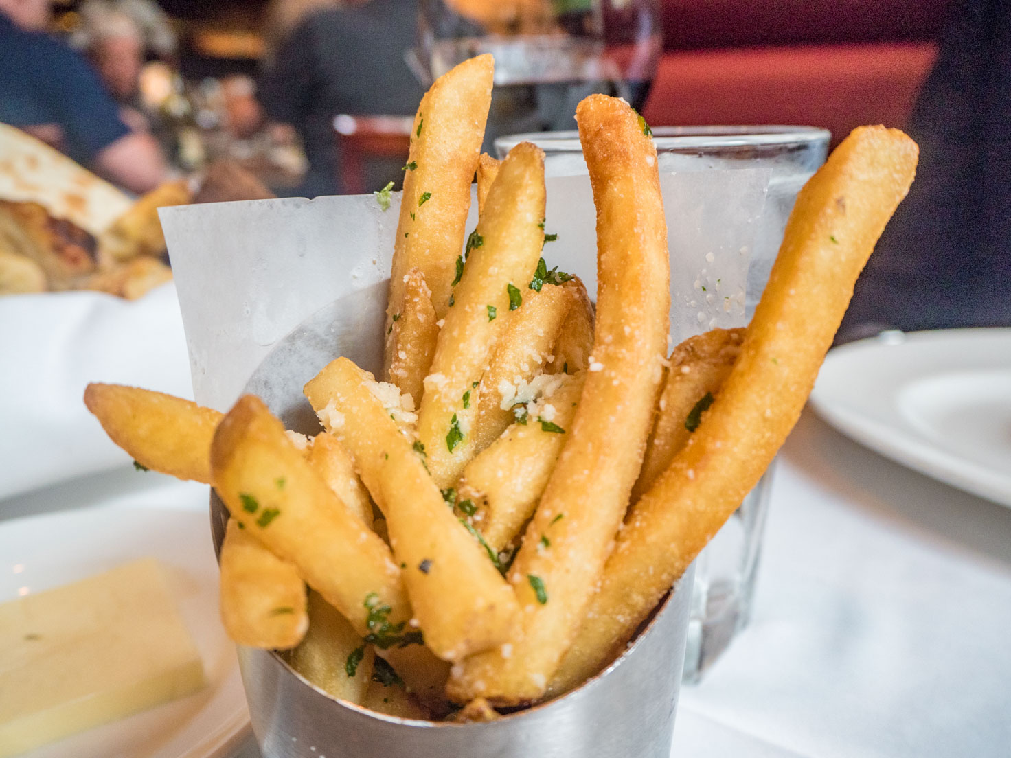 Parmesan and truffle fries at Capital Grille Chicago downtown