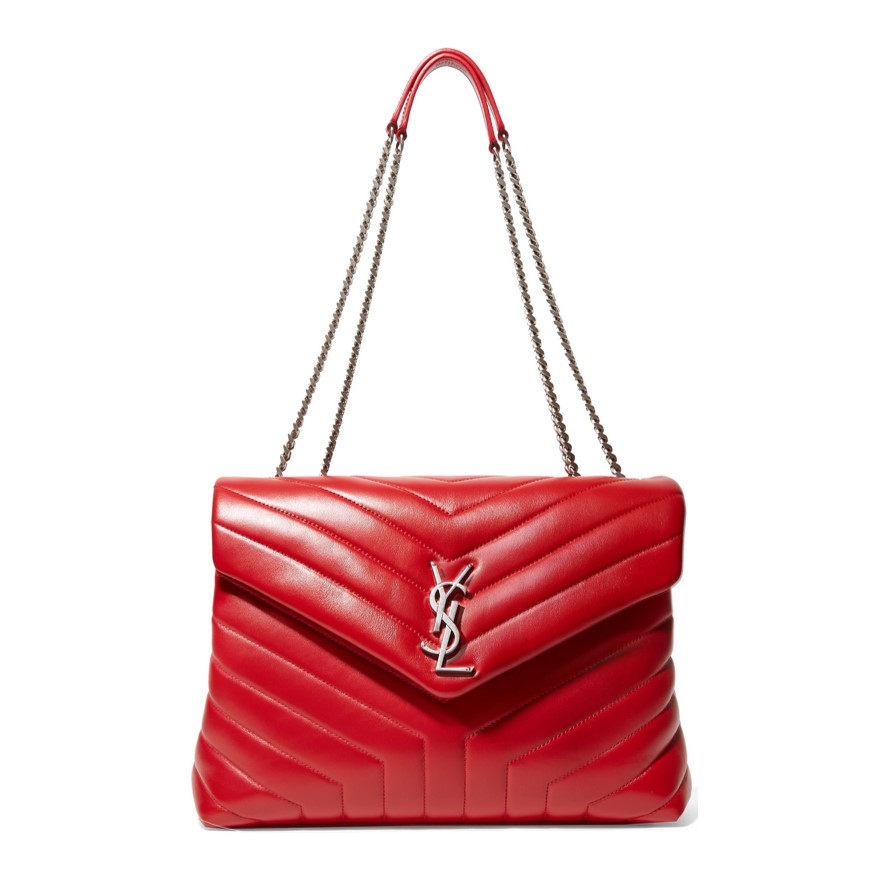 Best work bags Saint Laurent quilted red shoulder bag