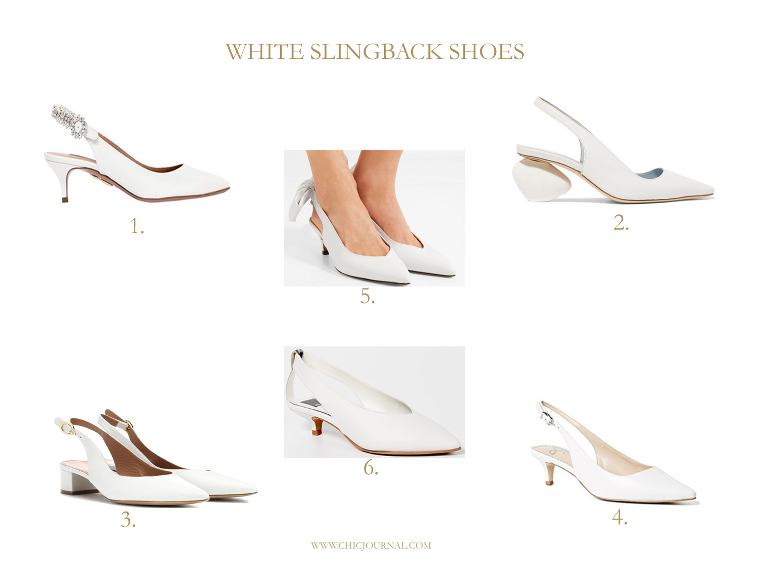 White slingback shoes, Ganni slingbacks