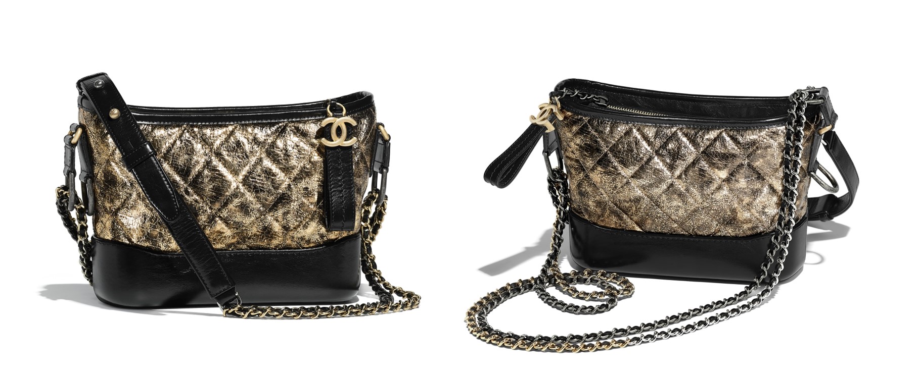 best Chanel bags to buy this season Chanel Gabrielle small hobo bag black and gold