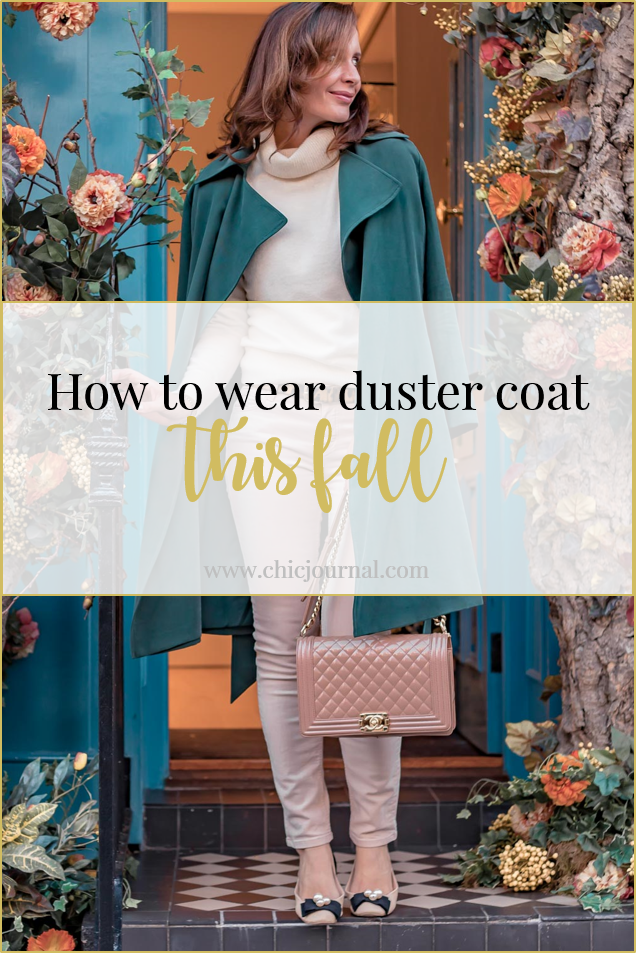 Chic Journal blog on how to wear duster coat this fall