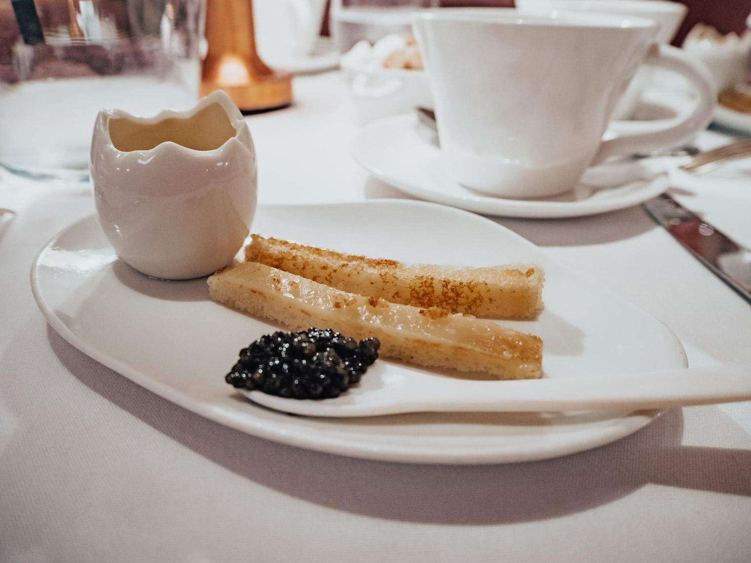 Sketch Gallery London caviar and egg soldiers