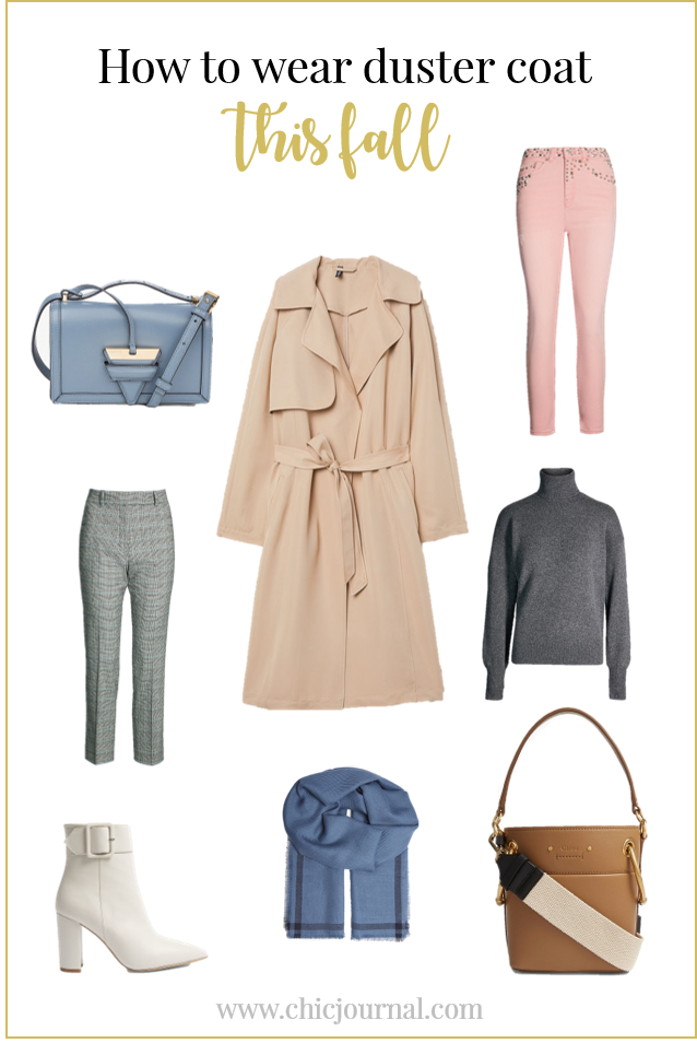 Duster coat outfit inspiration for fall