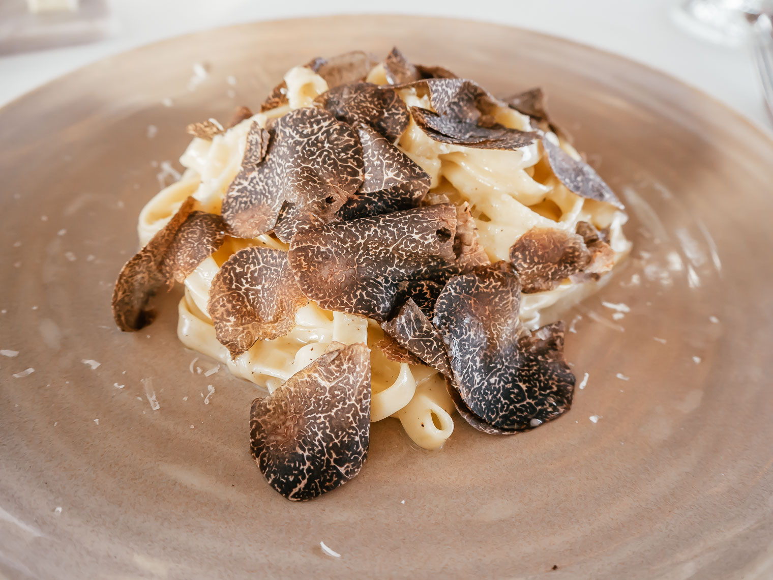 Tagliatelle with truffle and parmesan at Spago Singapore What to eat at Spago Singapore