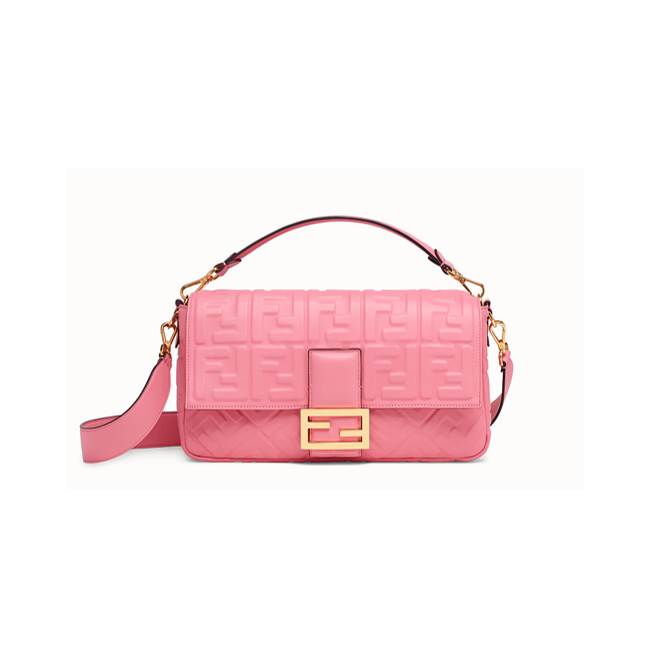 Fendi Baguette large pink bag