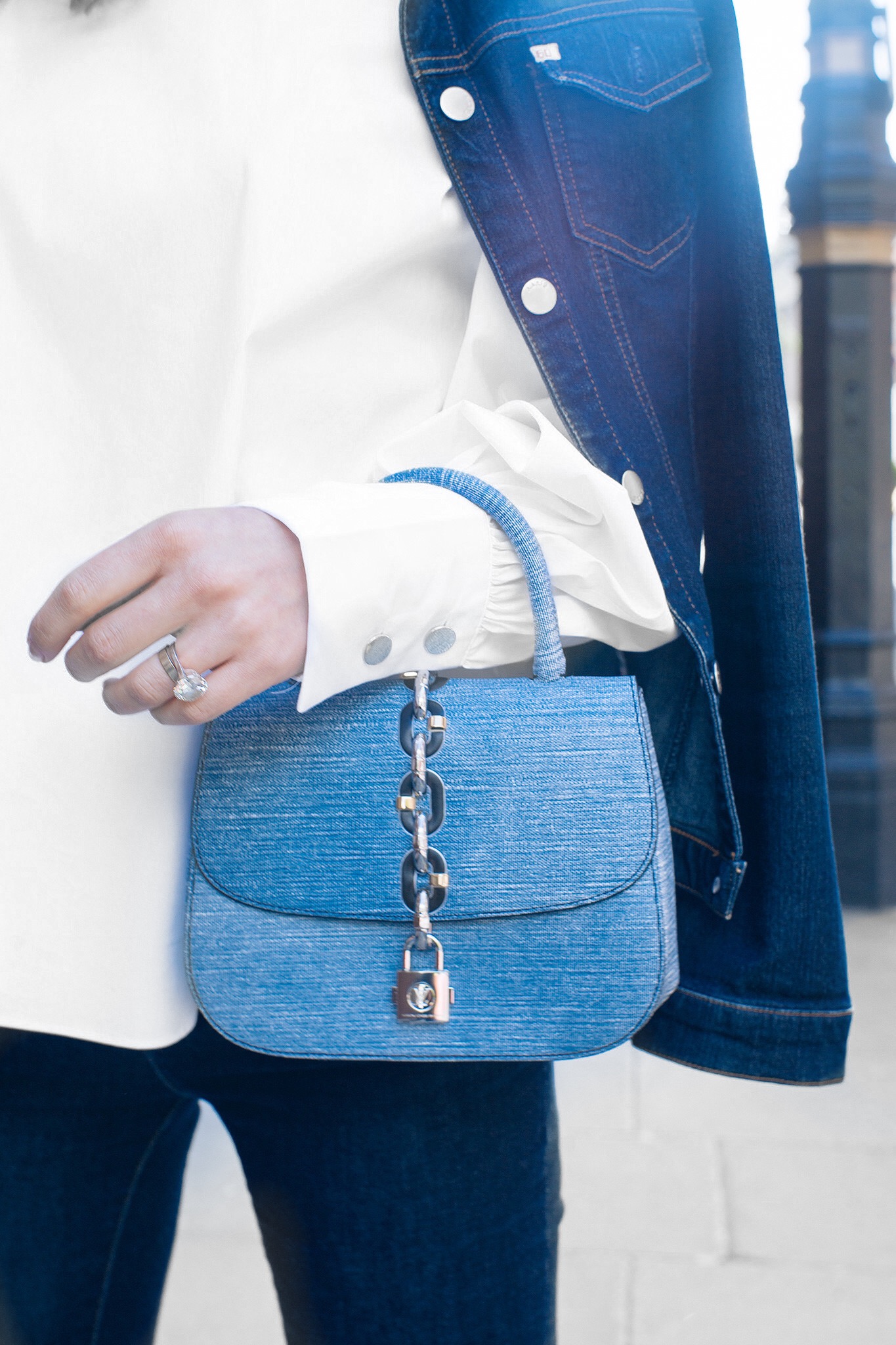 Denim Louis Vuitton Chain It Bag