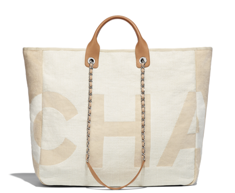 Chanel new collection 2018 canvas tote