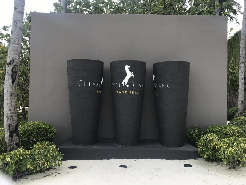 Cheval Blanc Randheli Maldives sign