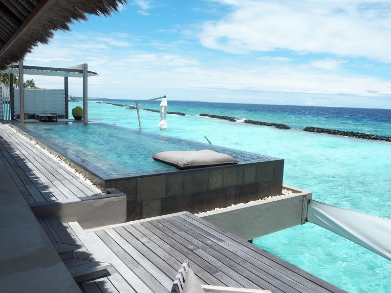 Cheval Blanc Maldives water villa terrace