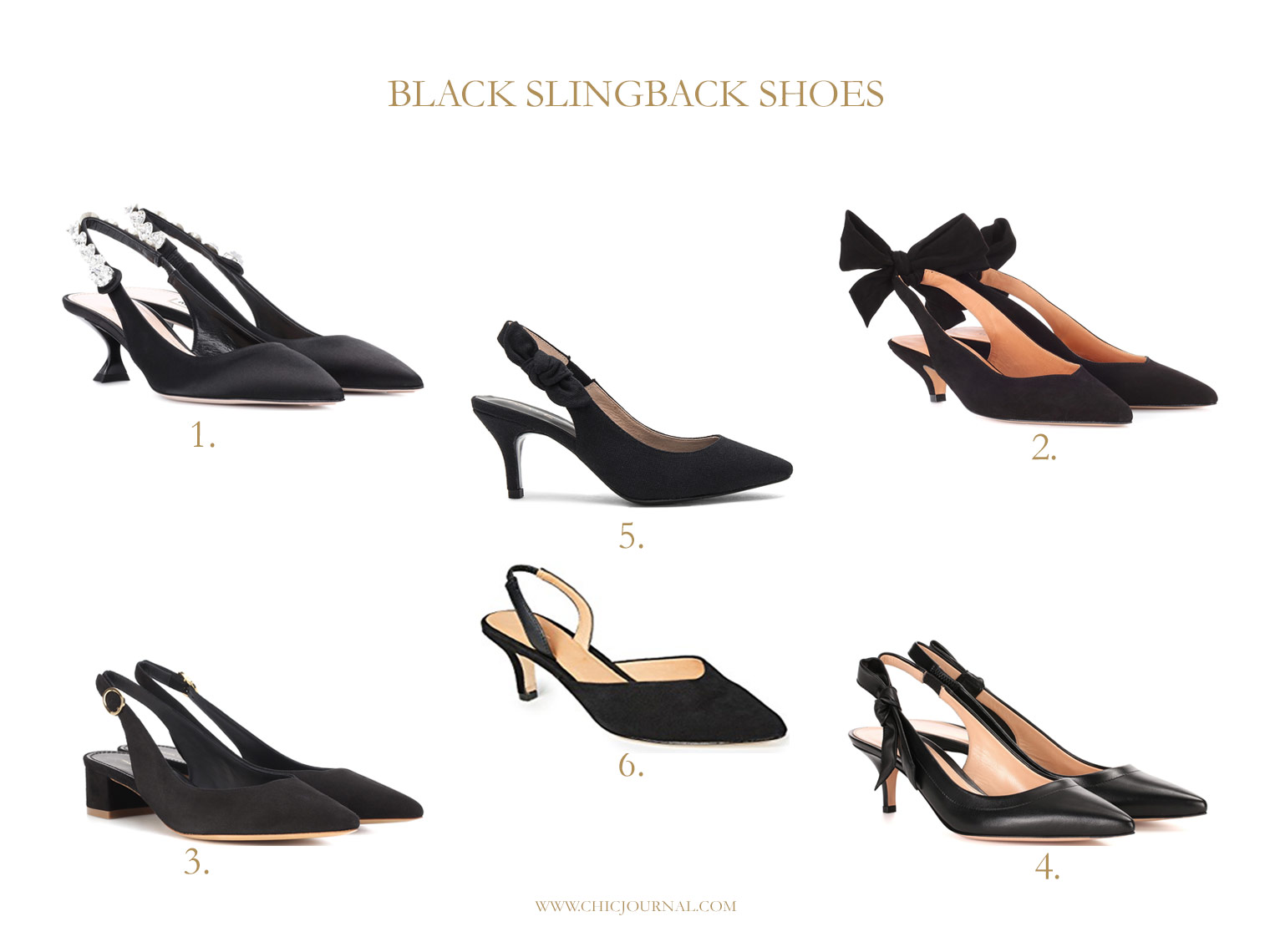 BEST BLACK SLINGBACKS TO BUY THIS SUMMER BY CHIC JOURNAL BLOG