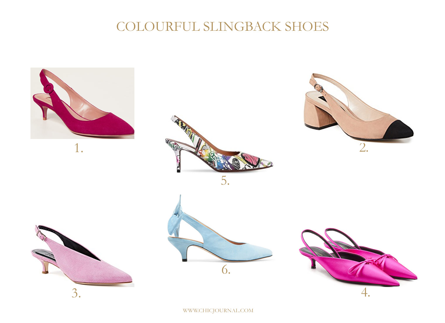 colourful slingback shoes, Balenciaga slingbacks, Vetements slingbacks, Ganni slingback shoes