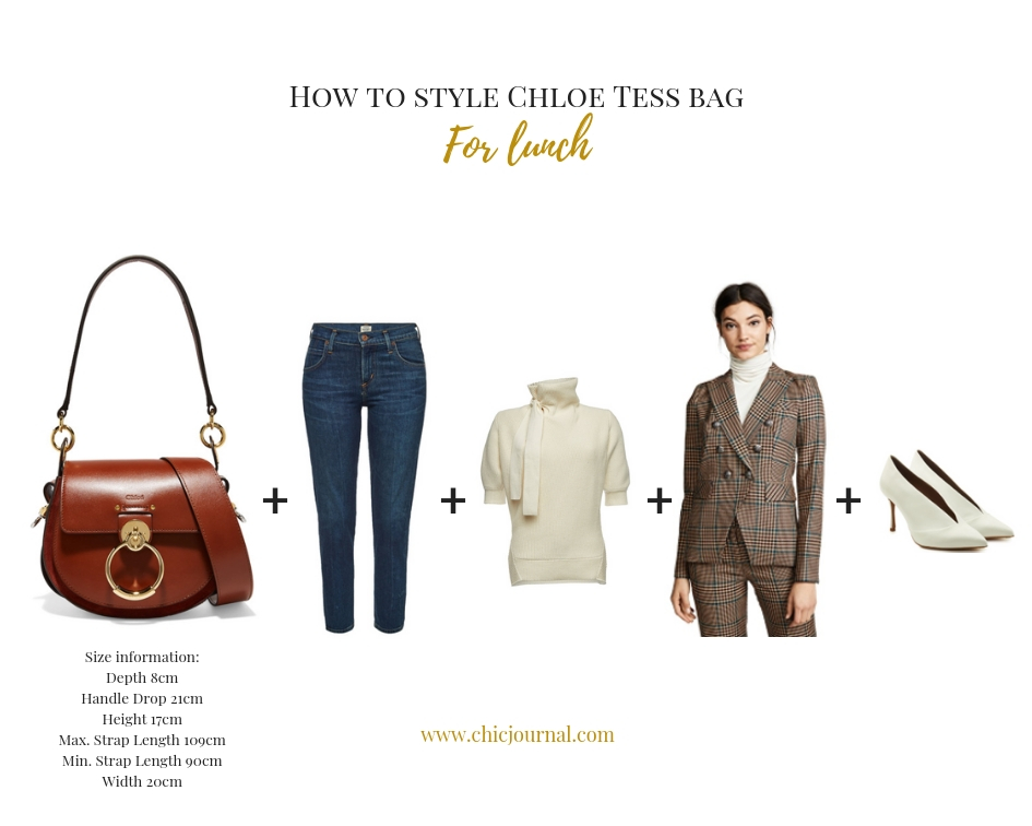 How to style Chloe Tess bag for lunch by Chic Journal