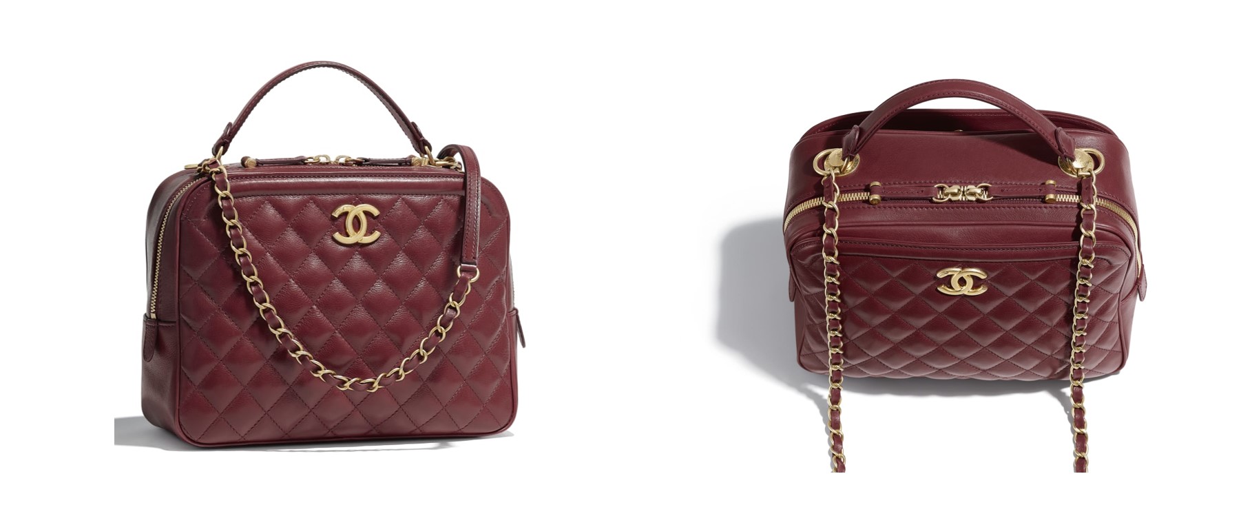 Chanel vanity case burgundy new collection fall winter 2018