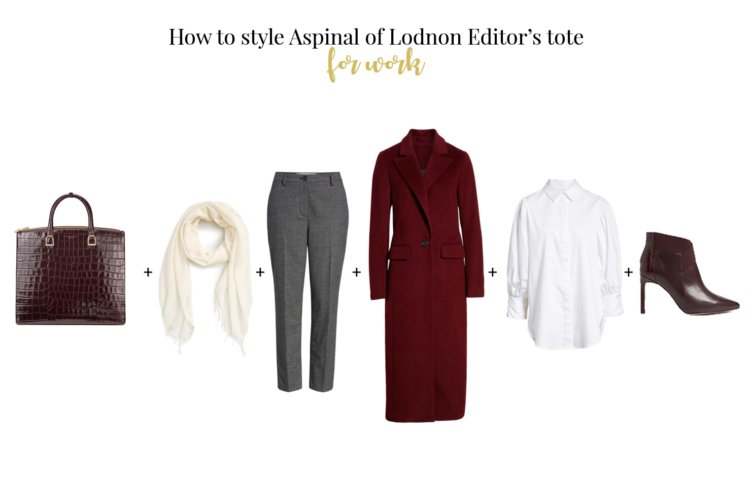 How to wear Aspinal of London Editor's tote bag for work
