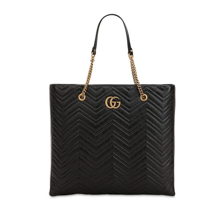 GUCCI GG MARMONT LEATHER TOTE BAG