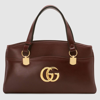 Large Gucci Arli bag burgundy leather