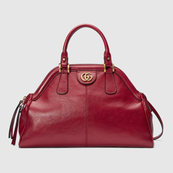 Gucci Rebelle bag large tote red leather