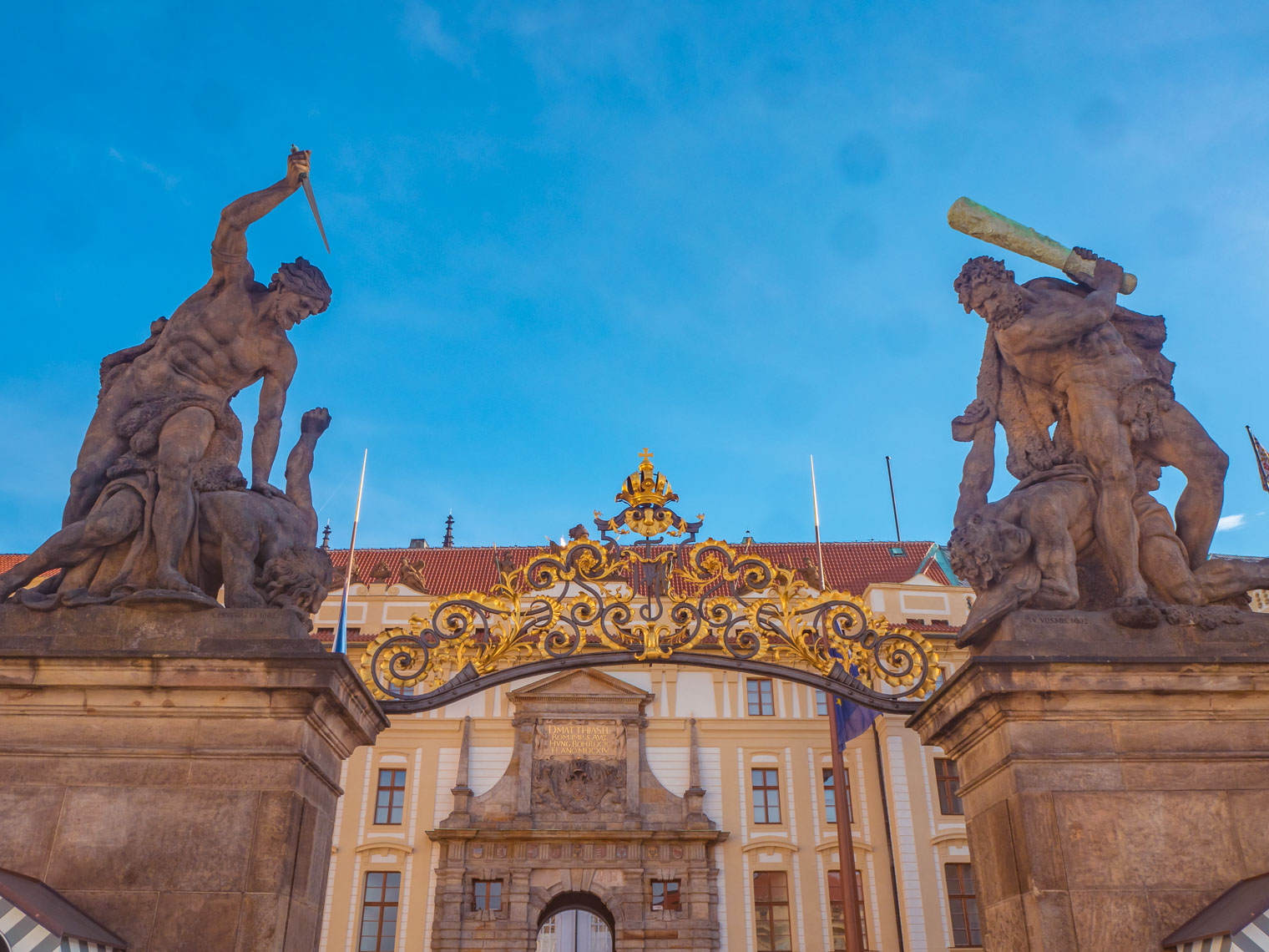 Entrance gate to Prague Castle