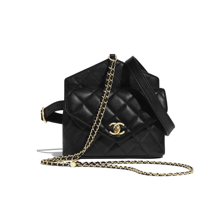 Black Chanel belt bag summer collection 2019